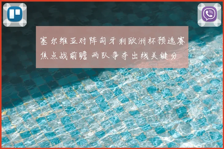 塞尔维亚对阵匈牙利欧洲杯预选赛焦点战前瞻 两队争夺出线关键分